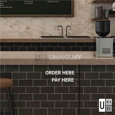 Minimalist 3D Letter Counter Sign