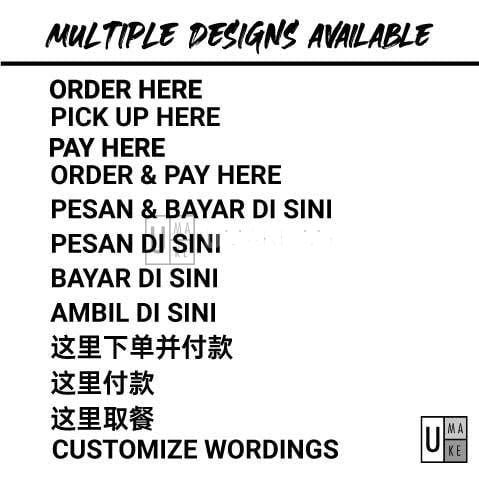 Minimalist 3D Letter Counter Sign