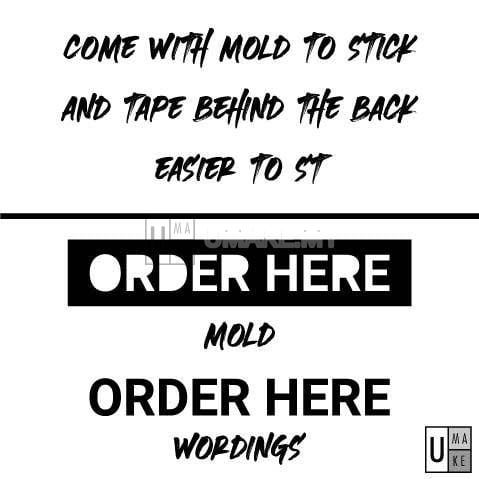 Minimalist 3D Letter Counter Sign