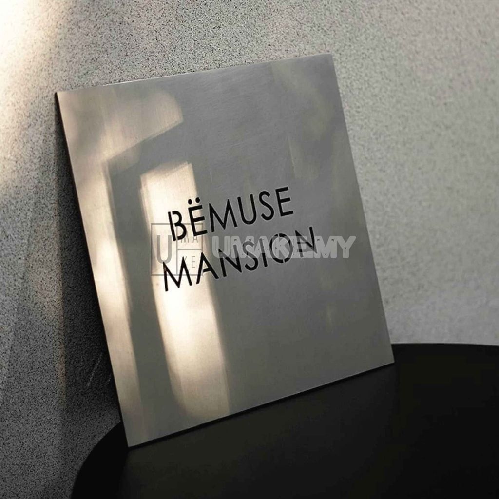 Custom Stainless Steel Business Signboard