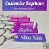 Colour-Changing Acrylic Name Keychain view 2