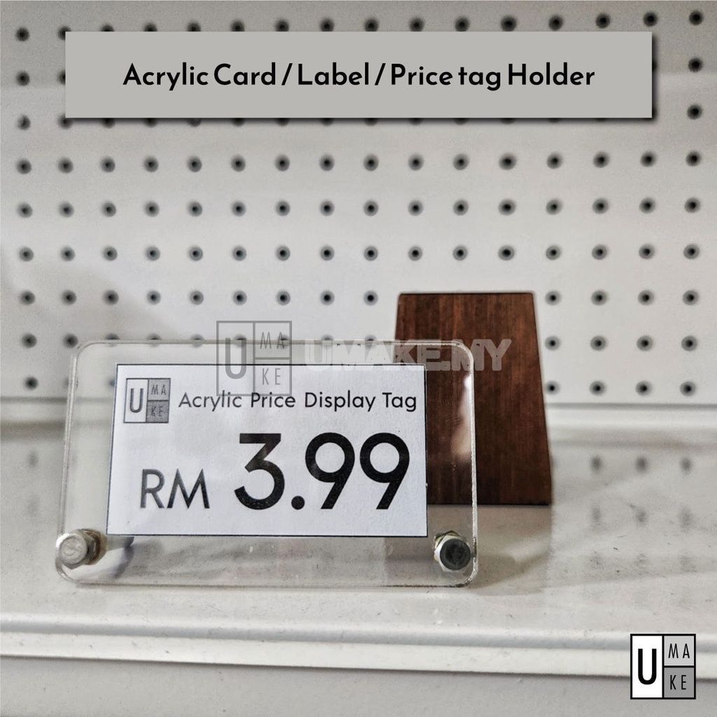 Acrylic A-Shape Display Stand (Price/Menu)