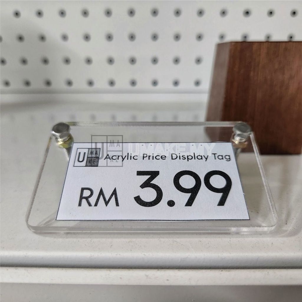 Acrylic A-Shape Display Stand (Price/Menu)