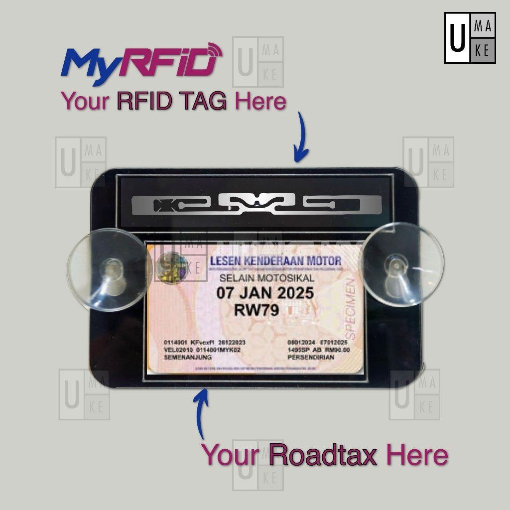 RFID + Road Tax 2-in-1 Acrylic Holder