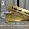Metallic Acrylic Desk Name Plate (Aluminium Frame) view 3