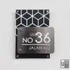 Stainless Steel Artisan House Number Plate view 2