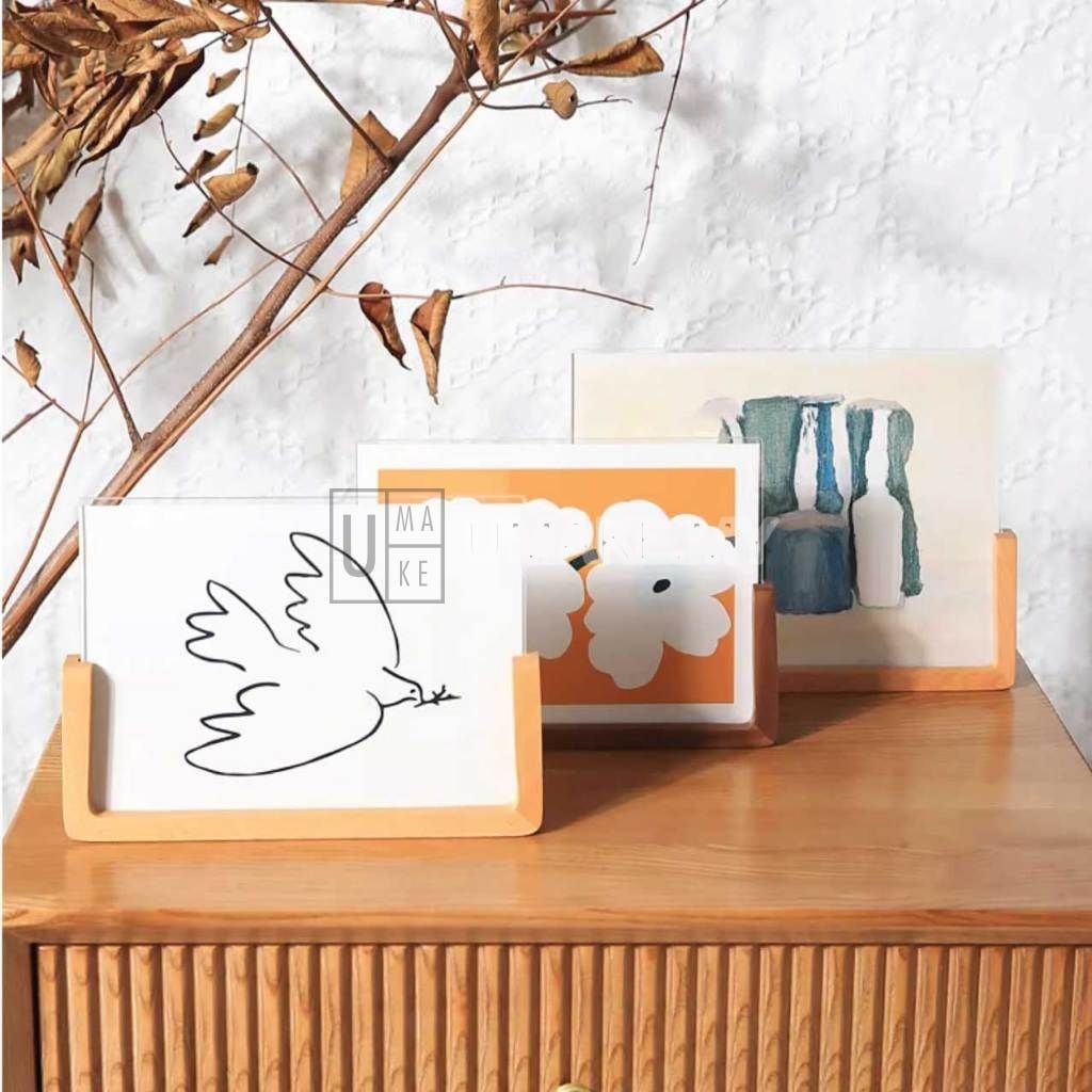 Acrylic Photo Frame with Wood Stand