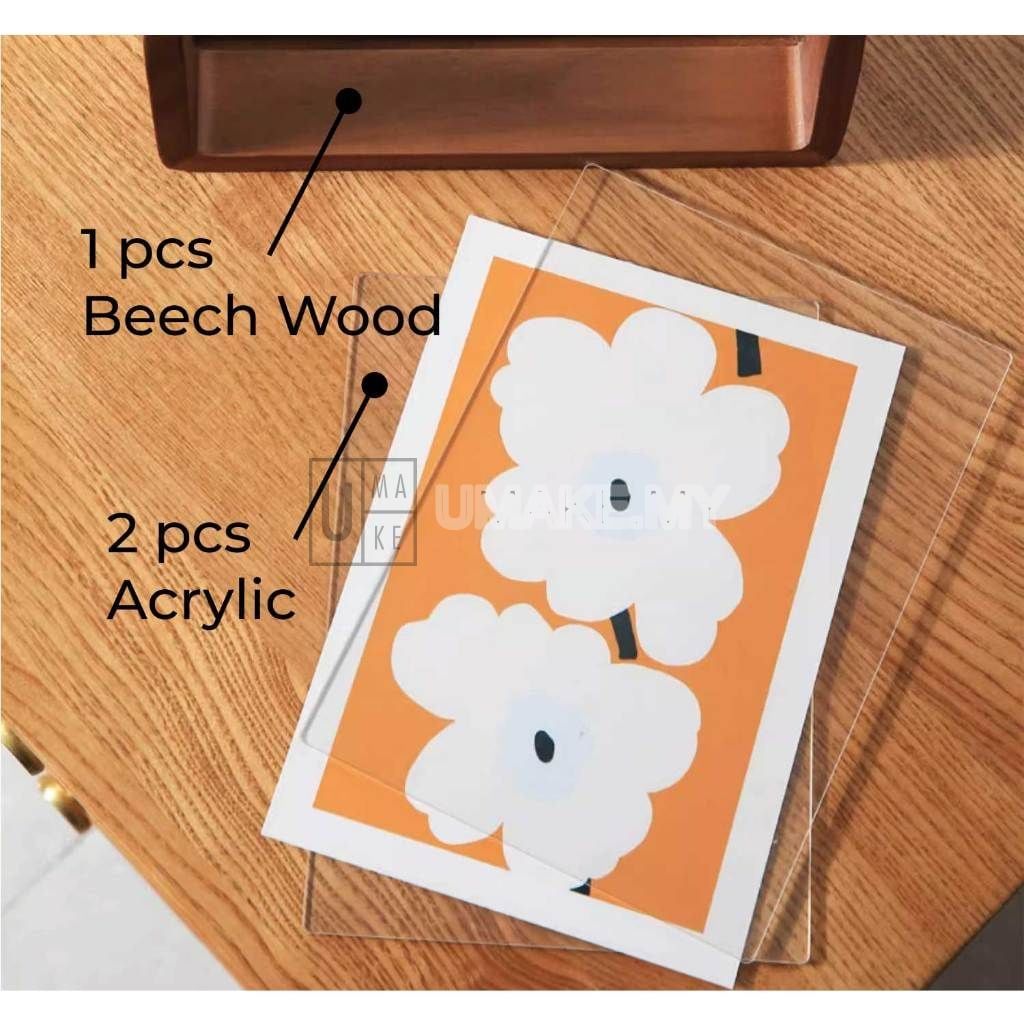 Acrylic Photo Frame with Wood Stand