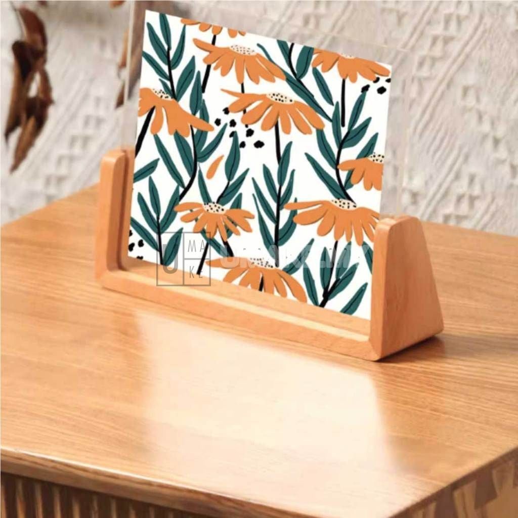 Acrylic Photo Frame with Wood Stand