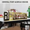 Custom Crystal Acrylic Name Block view 2