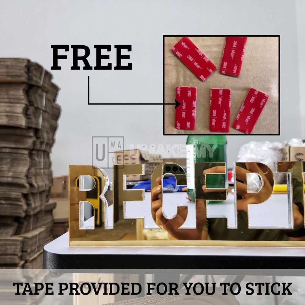 Custom Crystal Acrylic Name Block