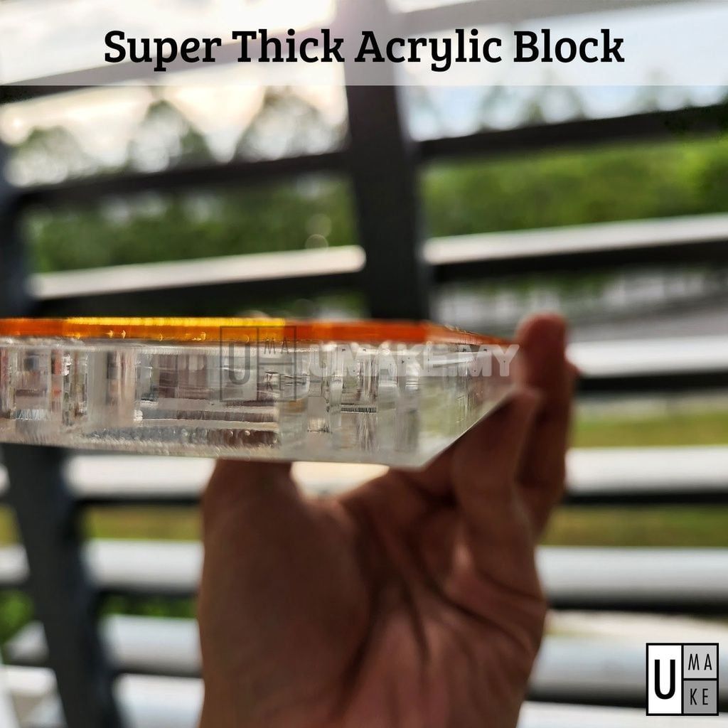 Custom Crystal Acrylic Name Block