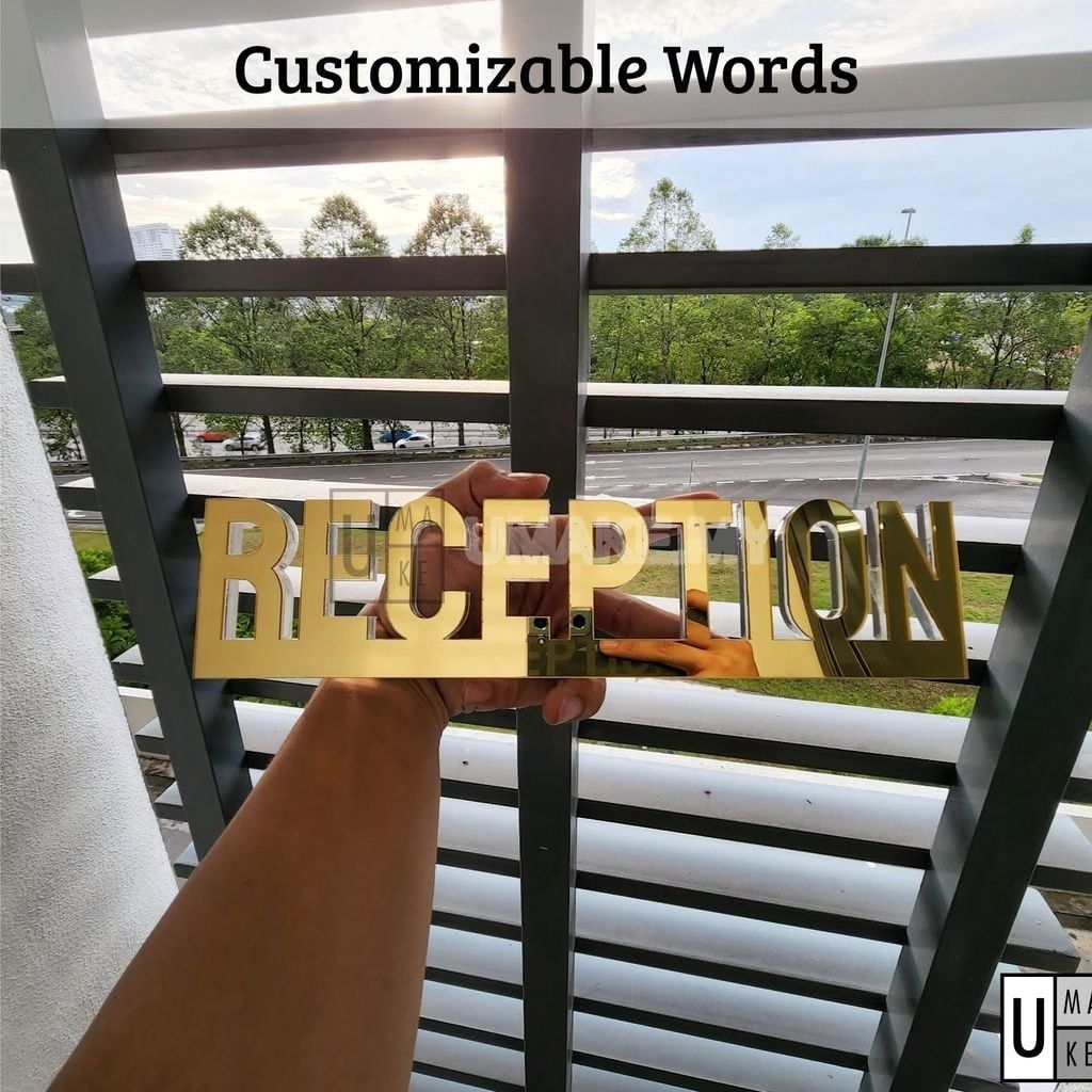 Custom Crystal Acrylic Name Block