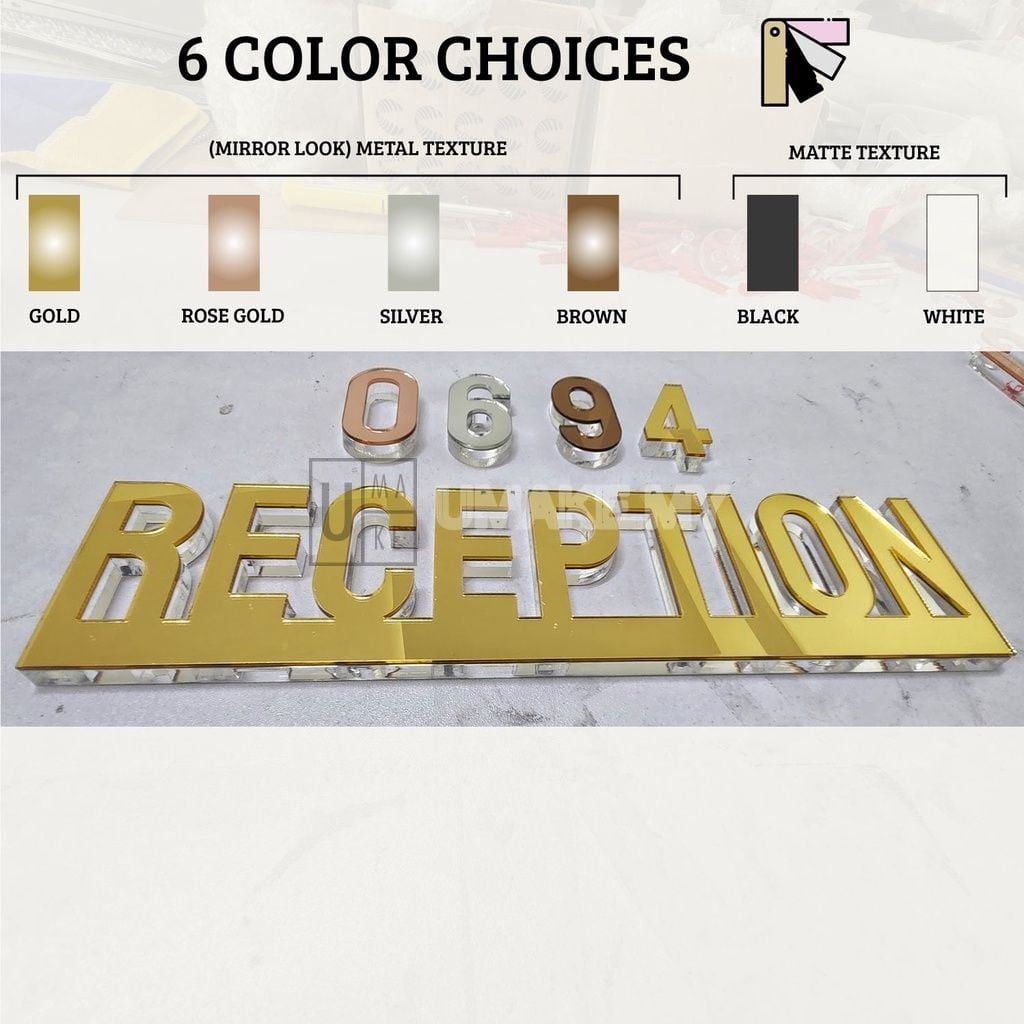 Custom Crystal Acrylic Name Block