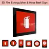 3D Acrylic Fire Extinguisher Sign view 2