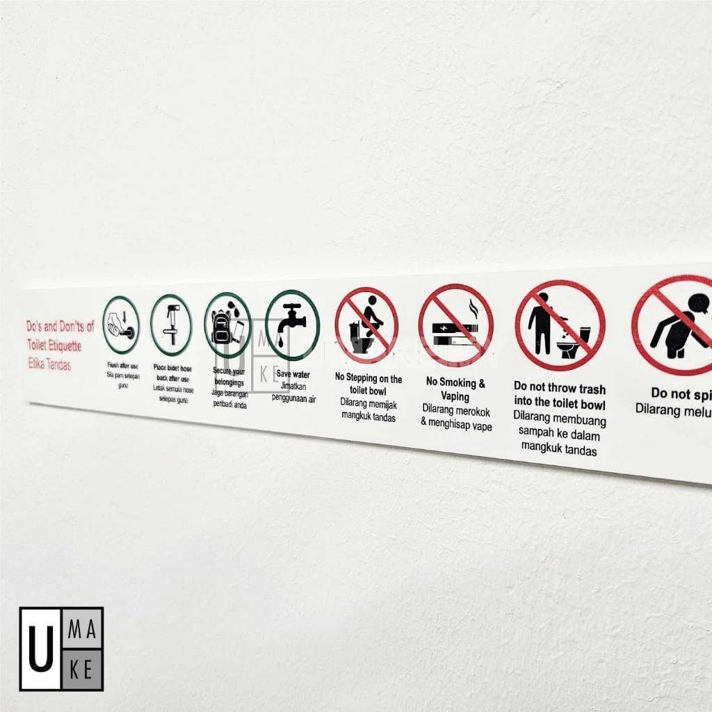 Toilet Etiquette Sign