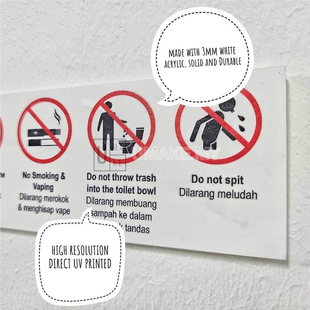 Toilet Etiquette Sign