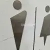 Stainless Steel Toilet Direction Sign view 3
