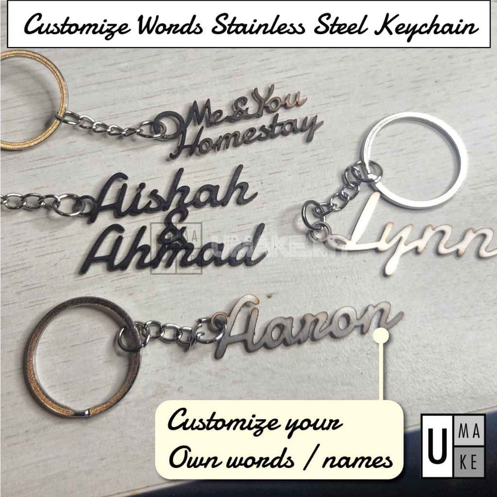 Stainless Steel Custom Name Keychain