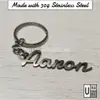 Stainless Steel Custom Name Keychain view 3