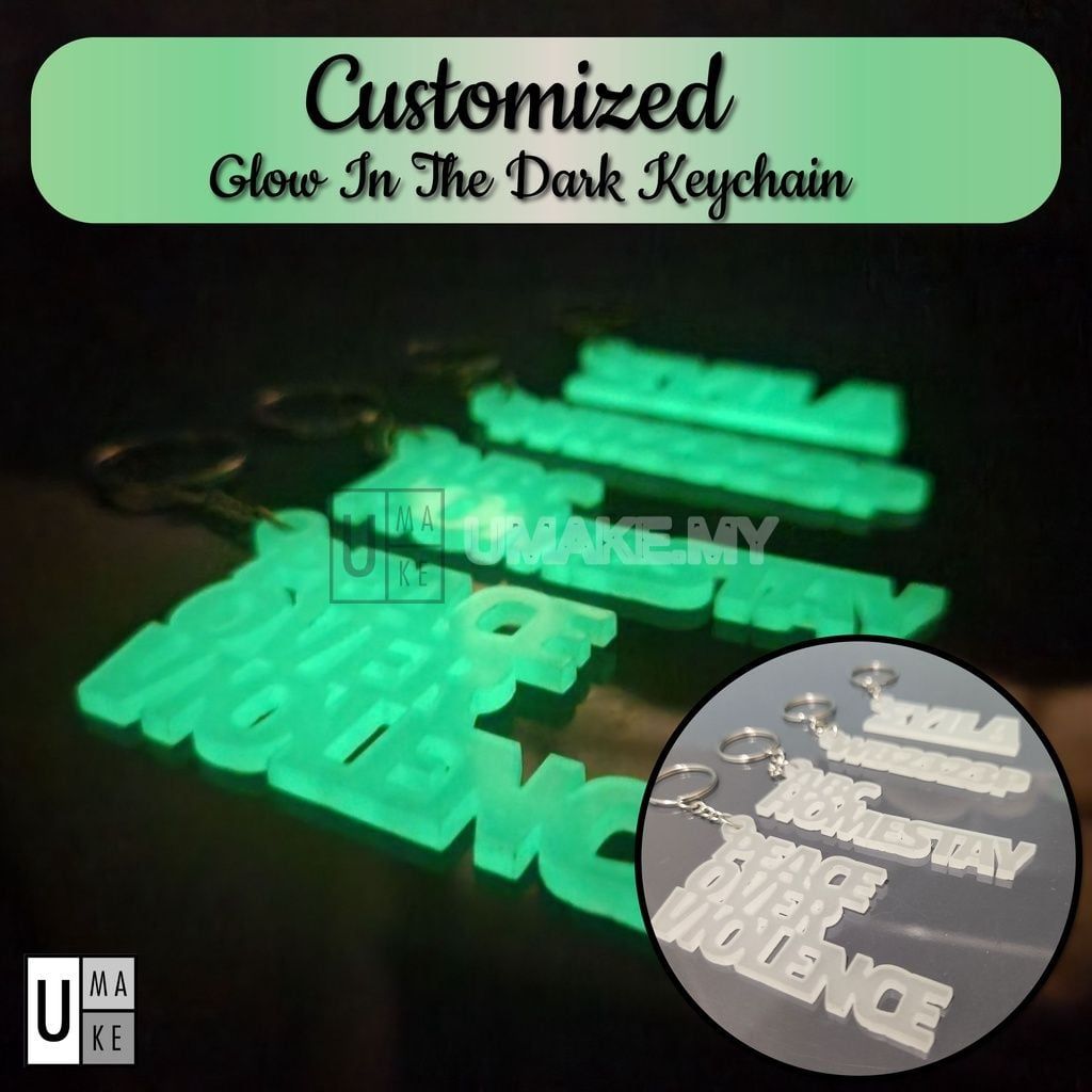 Glow-in-the-Dark Custom Keychain