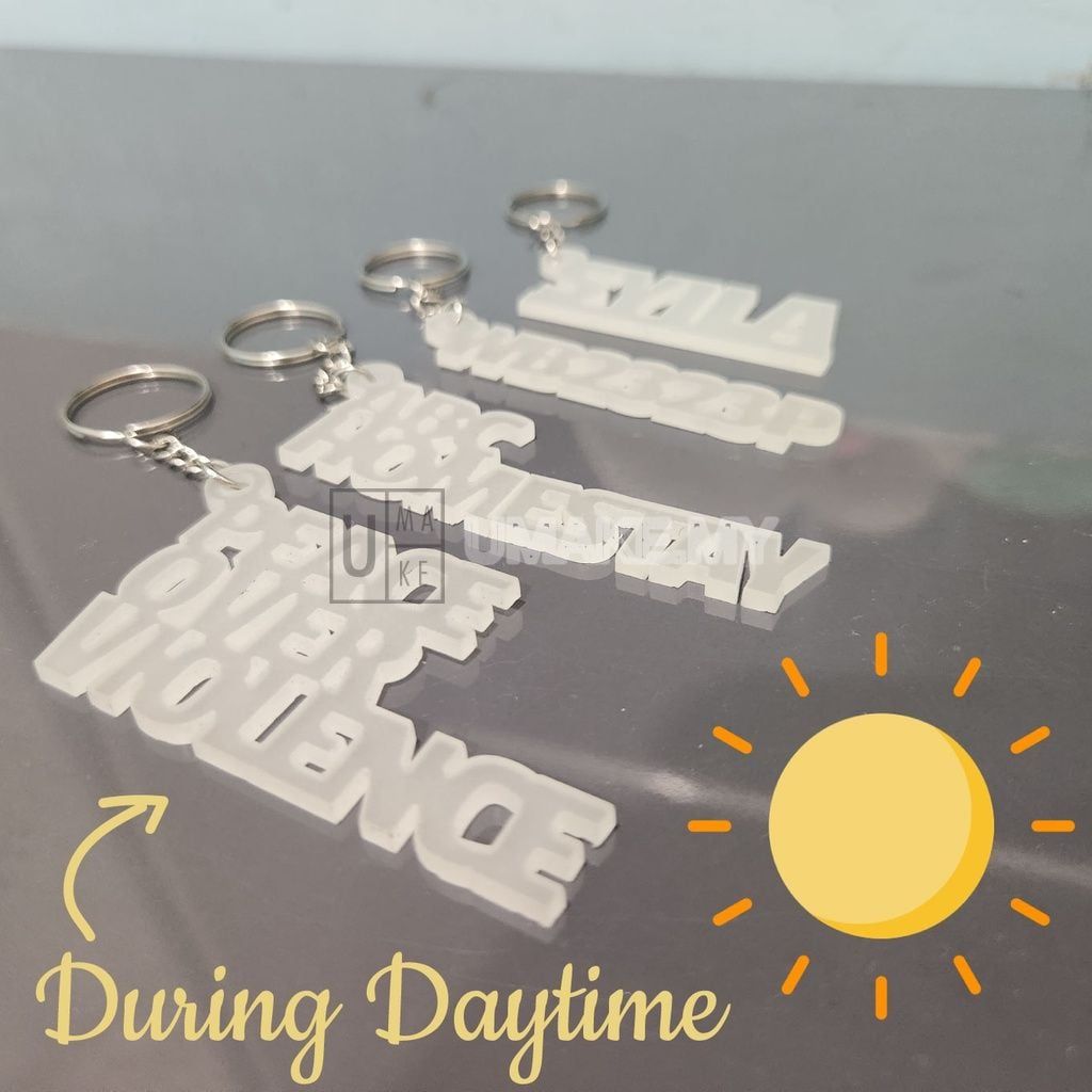 Glow-in-the-Dark Custom Keychain