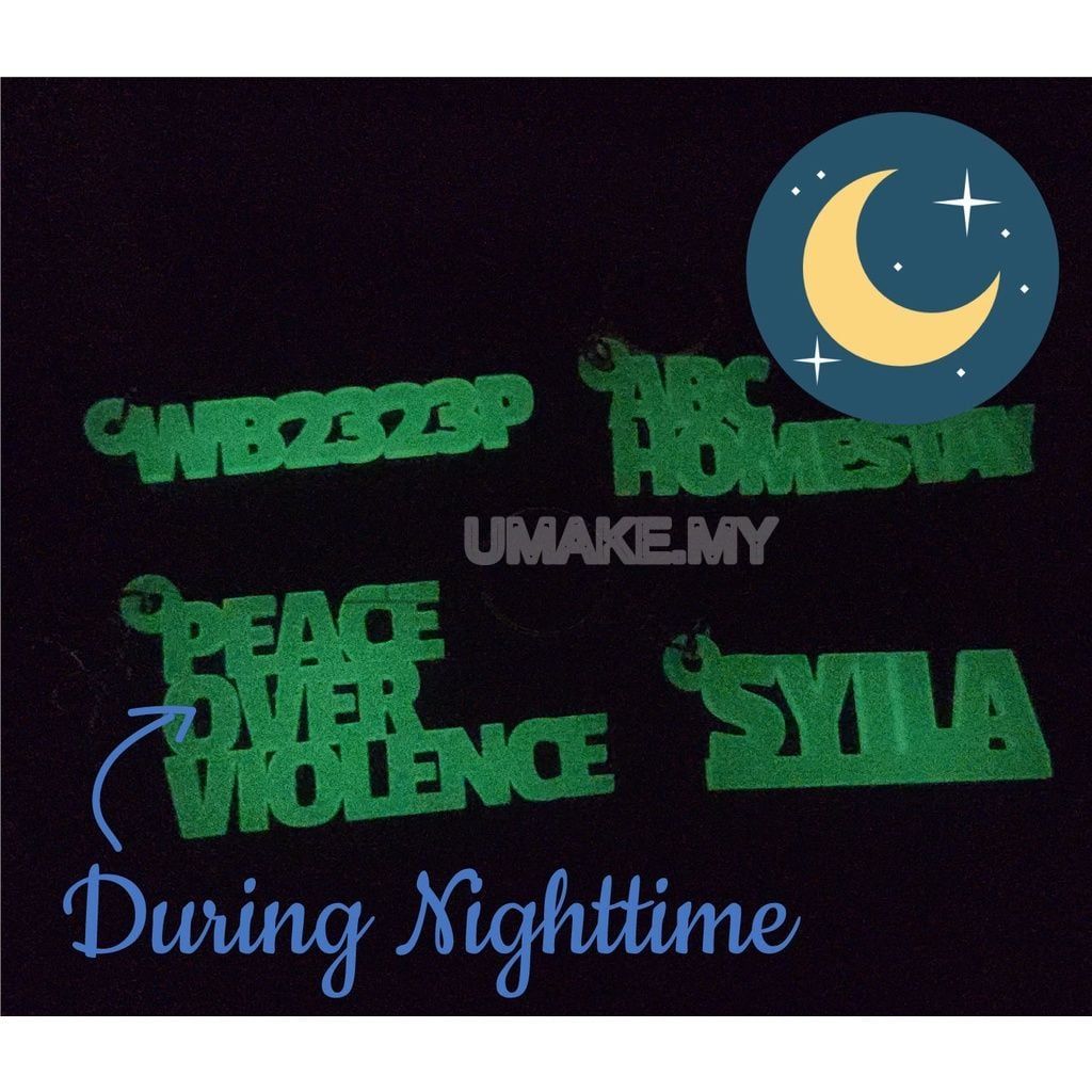 Glow-in-the-Dark Custom Keychain