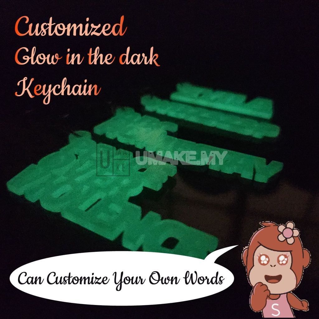 Glow-in-the-Dark Custom Keychain