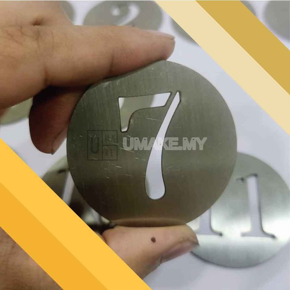 Stainless Steel Table Number Set (10pcs)