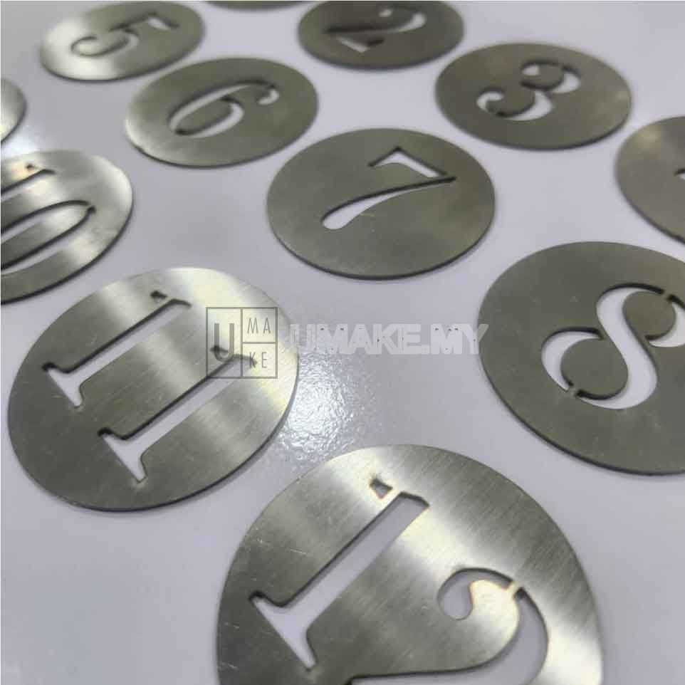 Stainless Steel Table Number Set (10pcs)