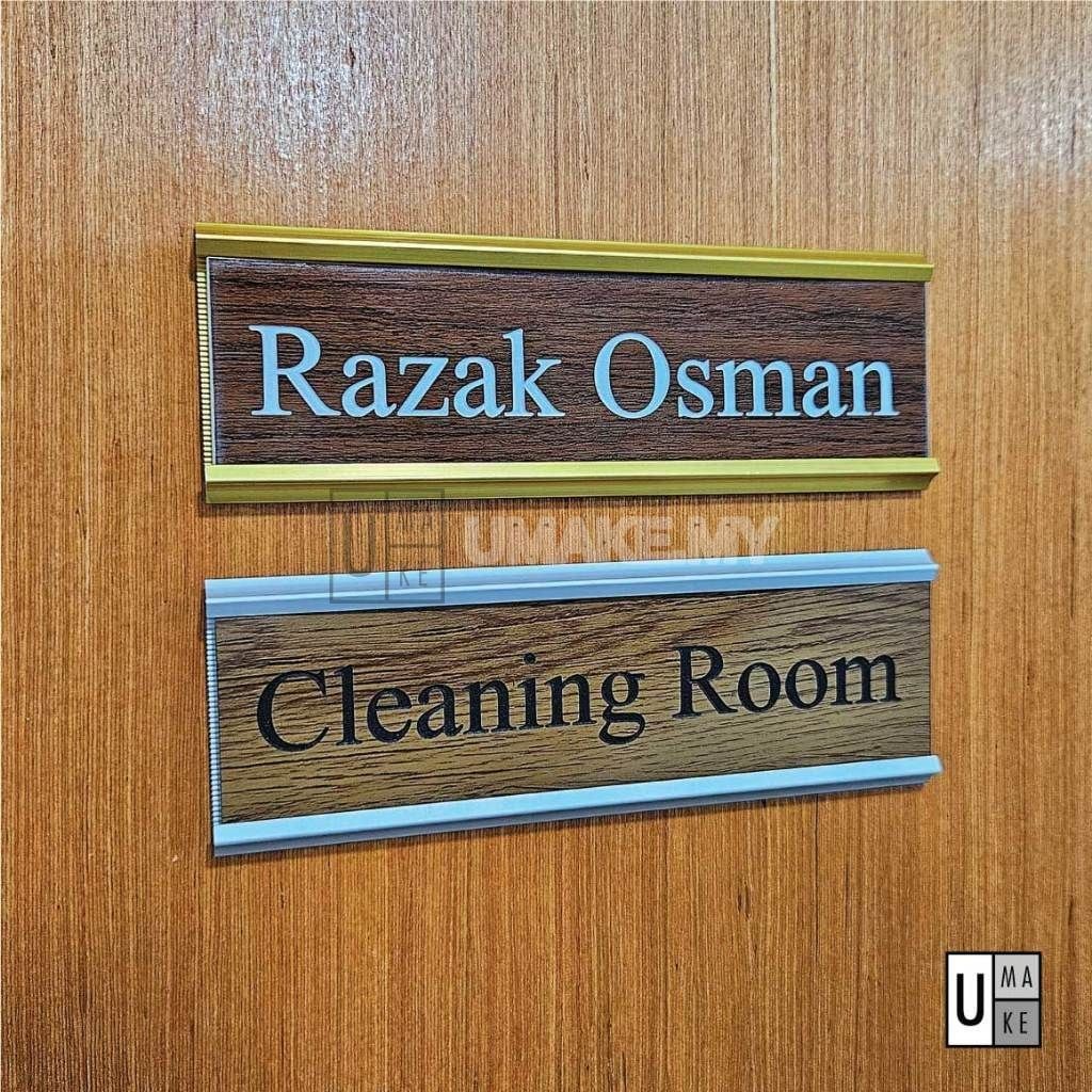 Acrylic & Aluminium Office Name Plate (Changeable)