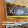 Acrylic & Aluminium Office Name Plate (Changeable) view 3