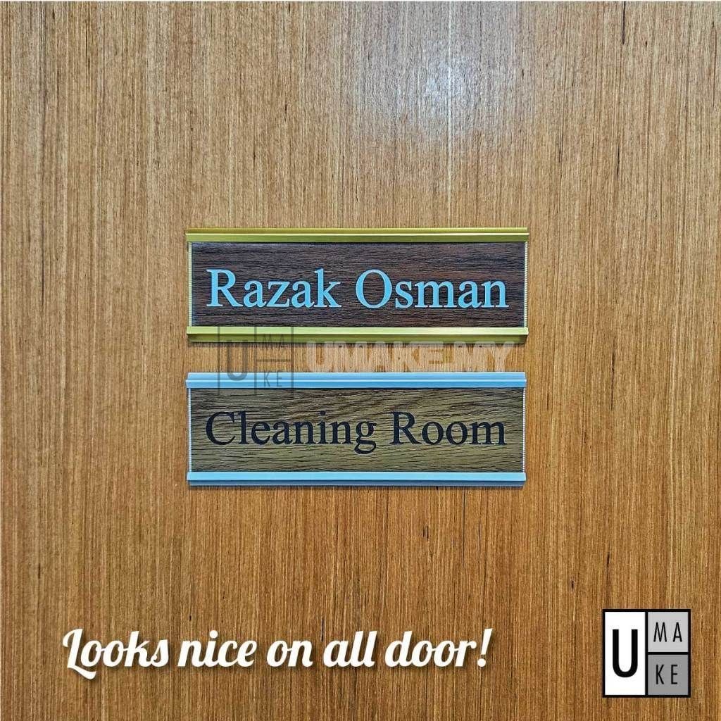 Acrylic & Aluminium Office Name Plate (Changeable)