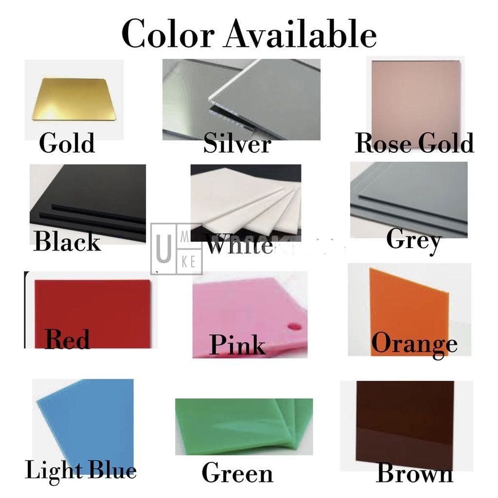 Acrylic Cut-Out Name Tag (Wedding / Party)