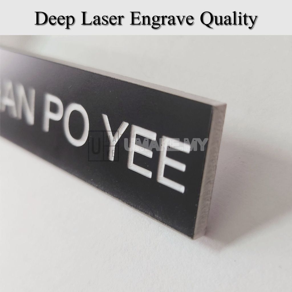 Acrylic Engraved Name Tag (School / Government)