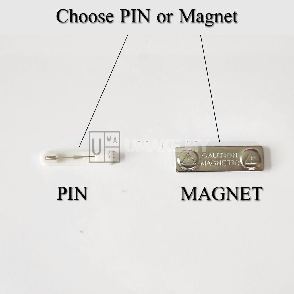 Acrylic Engraved Name Tag (School / Government)