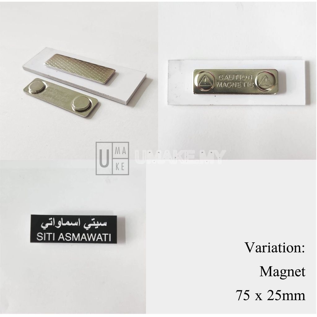 Acrylic Engraved Name Tag (School / Government)