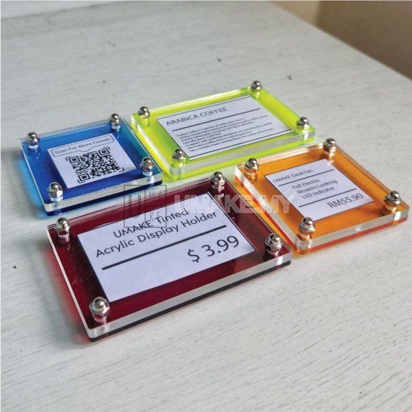 Acrylic Table Display Stand with Standoff