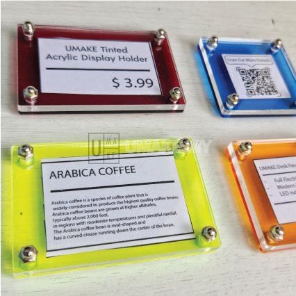 Acrylic Table Display Stand with Standoff