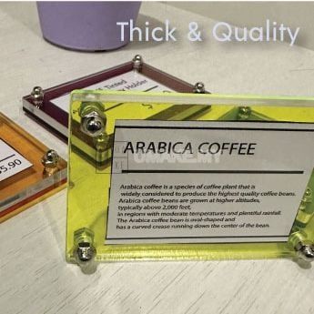 Acrylic Table Display Stand with Standoff