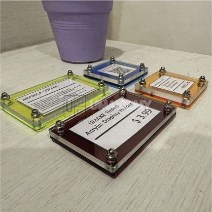 Acrylic Table Display Stand with Standoff