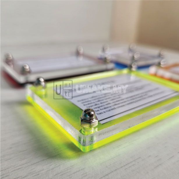 Acrylic Table Display Stand with Standoff