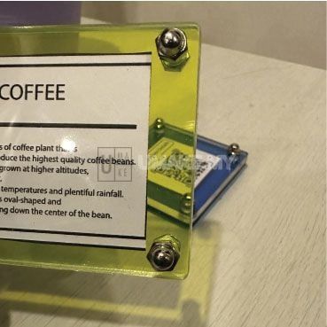 Acrylic Table Display Stand with Standoff