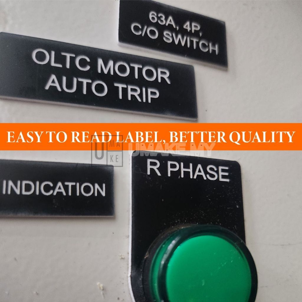 Industrial Acrylic Label Tag