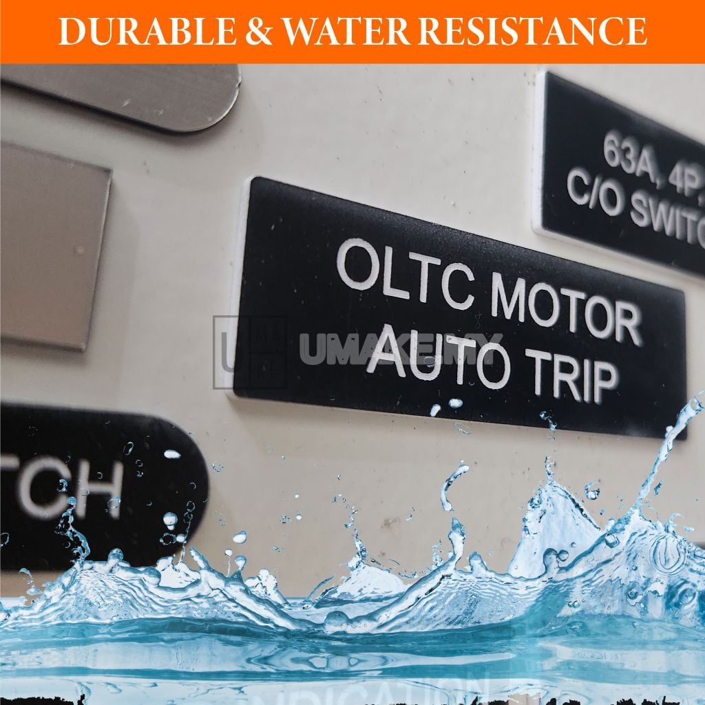 Industrial Acrylic Label Tag