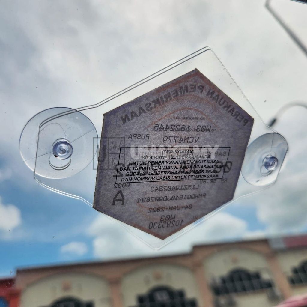 Acrylic Puspakom / Commercial Vehicle Road Tax Holder