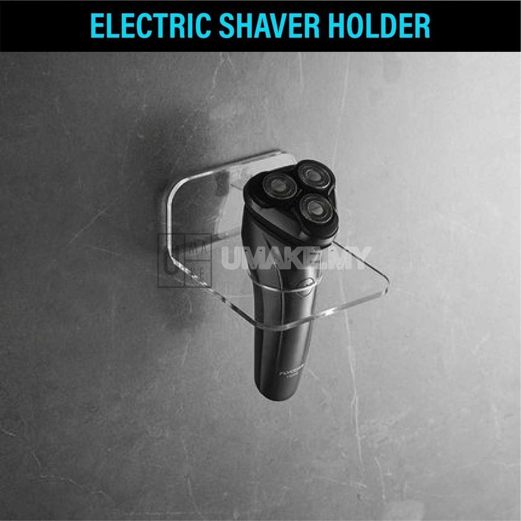 Acrylic Electric Shaver Wall Holder