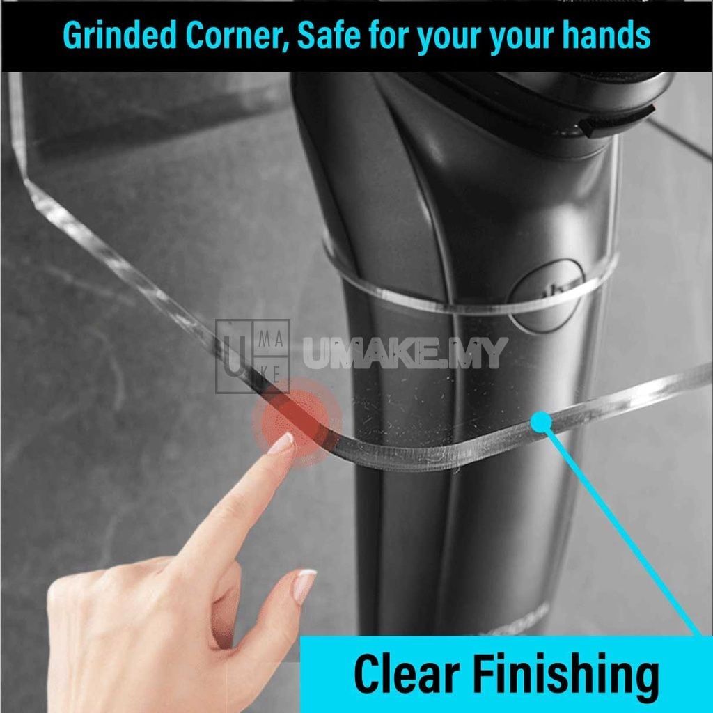 Acrylic Electric Shaver Wall Holder