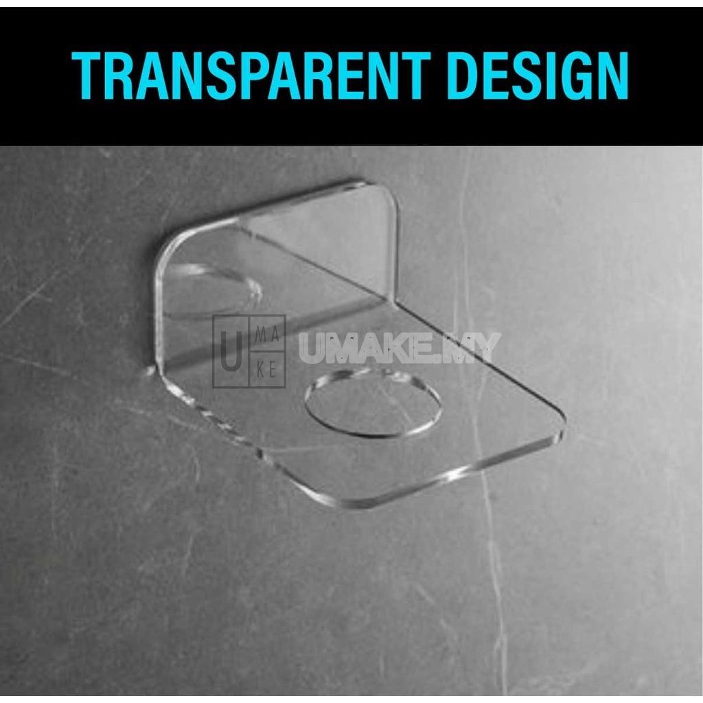 Acrylic Electric Shaver Wall Holder