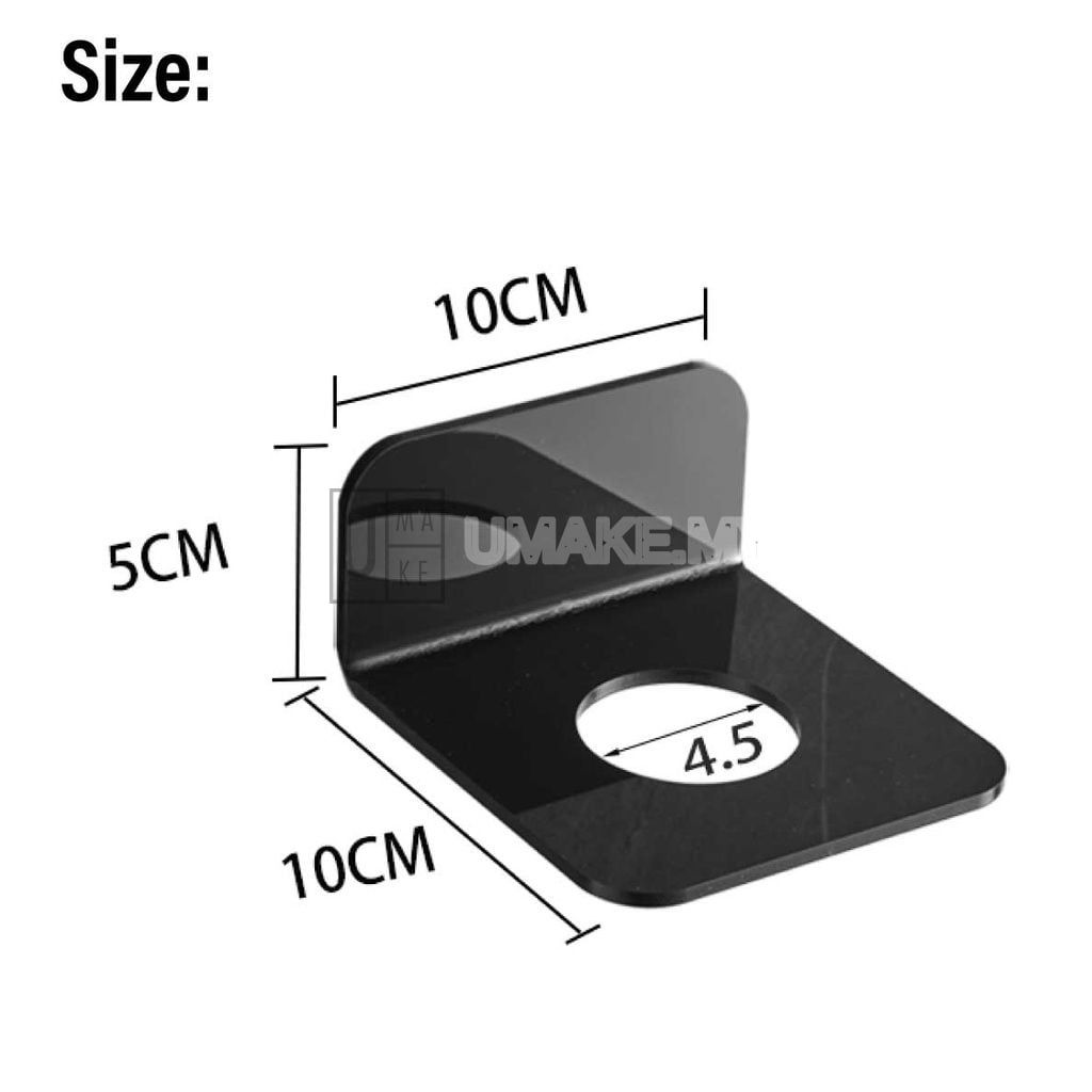 Acrylic Electric Shaver Wall Holder